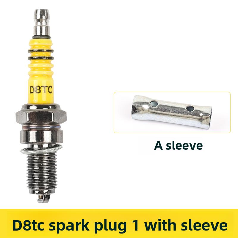 Three-wheel motorcycle ATDC D8TC spark plug, suitable for 125/150 engine ignition plugs as a universal accessory.