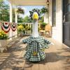 Spring/Summer Plaid Floral Porch Clothing, , Festive And Quirky Courtyard Decorations, Outdoor