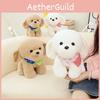 Adorable Bichon Frise Plush Dog Stuffed Animal Doll Soft Pillow For Girls Gifts