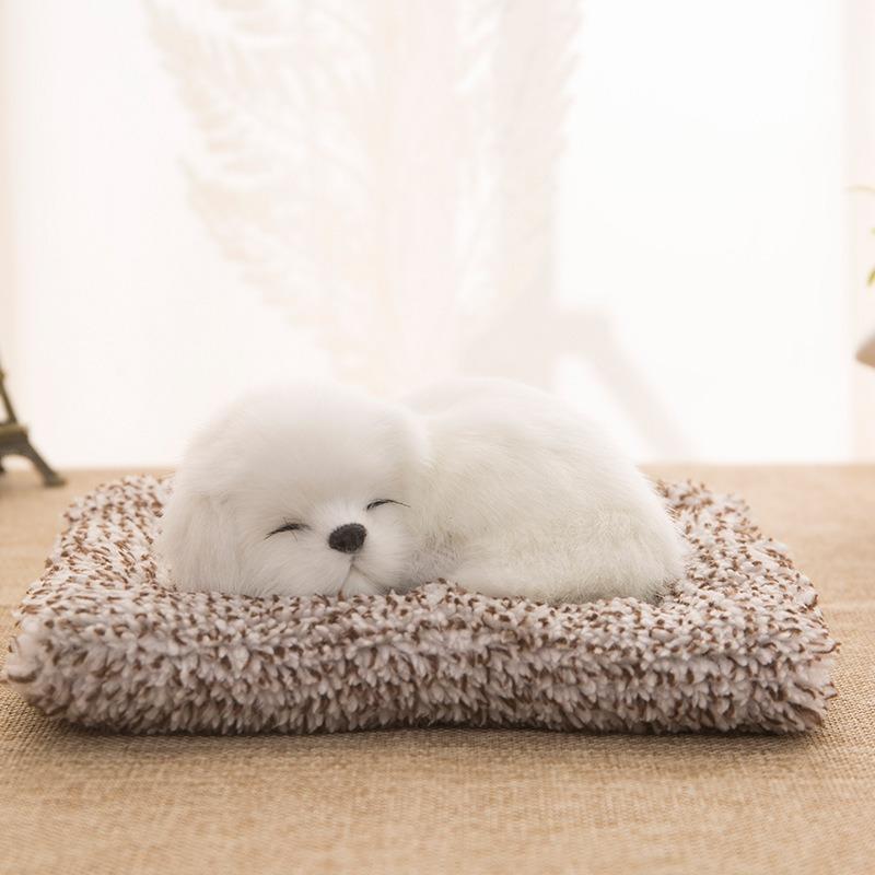 Car Stuffed Toys Lovely Simulation Animal Plush Sleeping Dogs Toy Kids For Car Decor