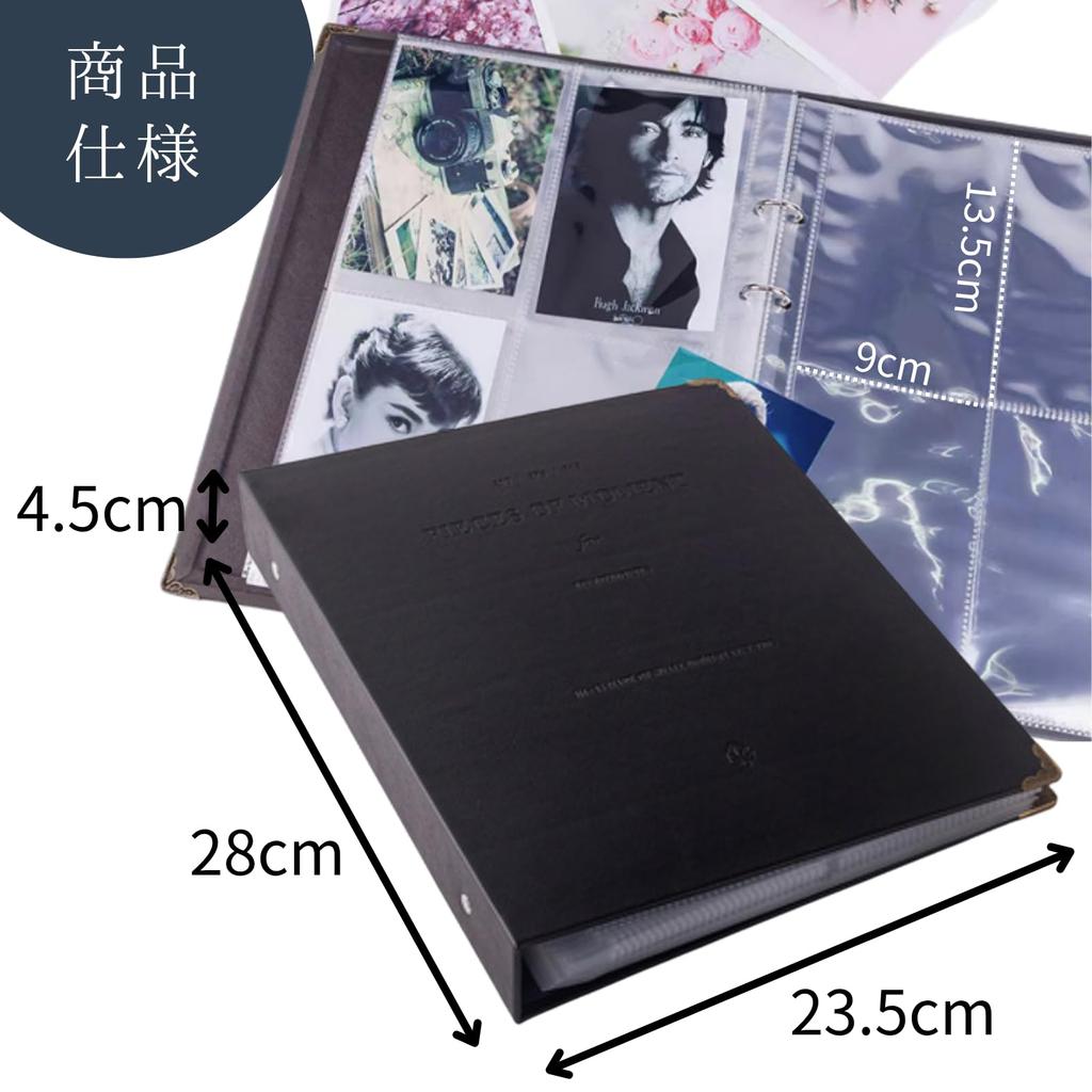 All Trust Postcard File, Photo Album, Photo Holder, 20 Pages, Holds 160 Photos