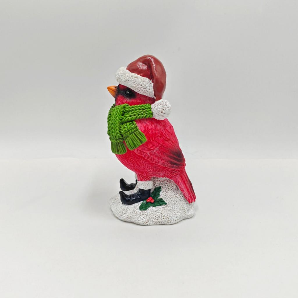 Christmas Couple Red Bird Resin Decorative Piece For Home Table Decoration, Scene Setting, Various Festival Gifts