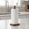Practical Wood Tissue Storage Rack Non-Slip Retro Plastic Wrap Shelf Space Saving Household Vertical Roll Paper Holder Cafe Use