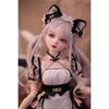 Kuyif Scale BJD Full Maid Eye Angle Adjustable 1/3 Ball-Jointed Doll, Doll, Set, Outfit, Makeup, Figure, Girl, Gift, (Nyan-chan)