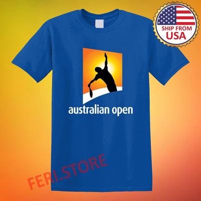 Australian Open Tennis Grand Slam Herren Blau Größe S-5XL