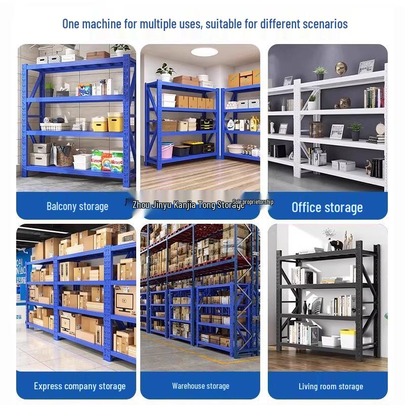 Multi-Layer Heavy-Duty Storage Racks for Warehouse, Supermarket, or Home Use