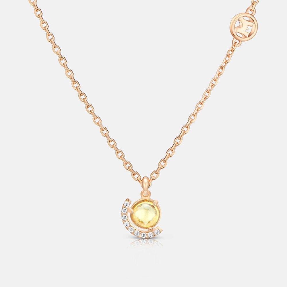 [Birthstone] Corte Silver Rose Necklace A211Sn1111Rpy 42Cm