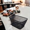 Serving Basket For Fries And Snacks Mini Steel Basket Black