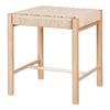 Poplar Stool with Natural Wicker Seat House Nordic Abano