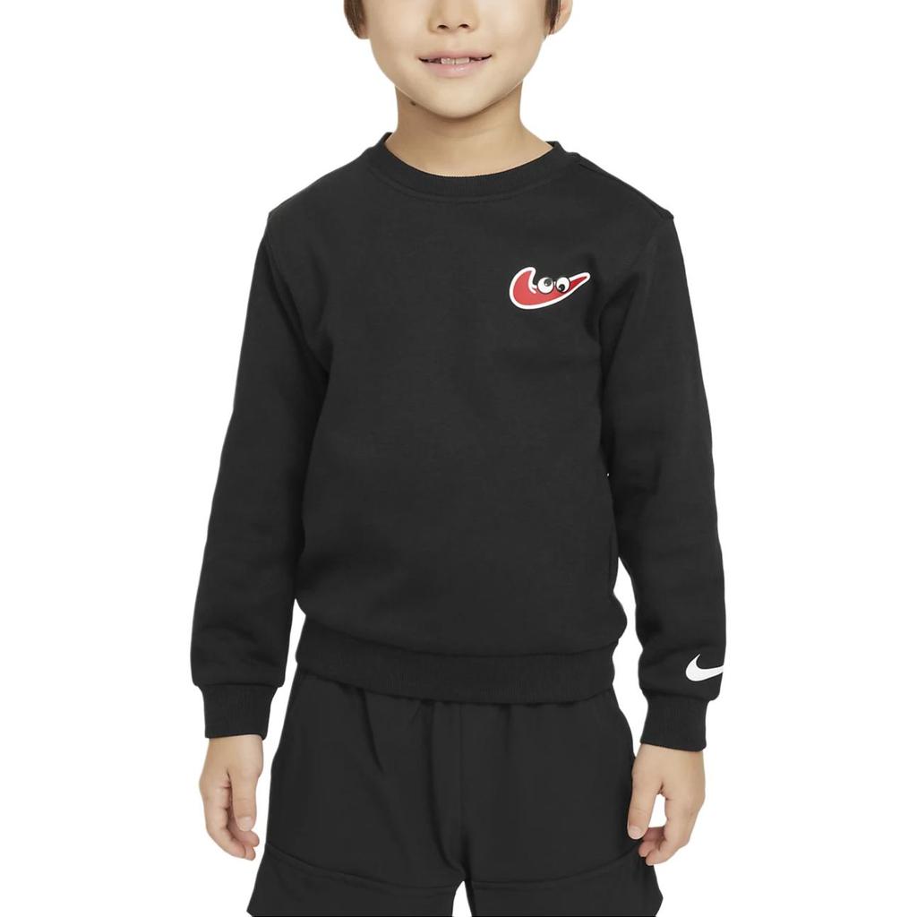 Nike Sweatshirt Sportswear Have A Nike Day Casual Fleece Lined Crew Neck Black Children Aged 3 7 Years Old HV7186-010