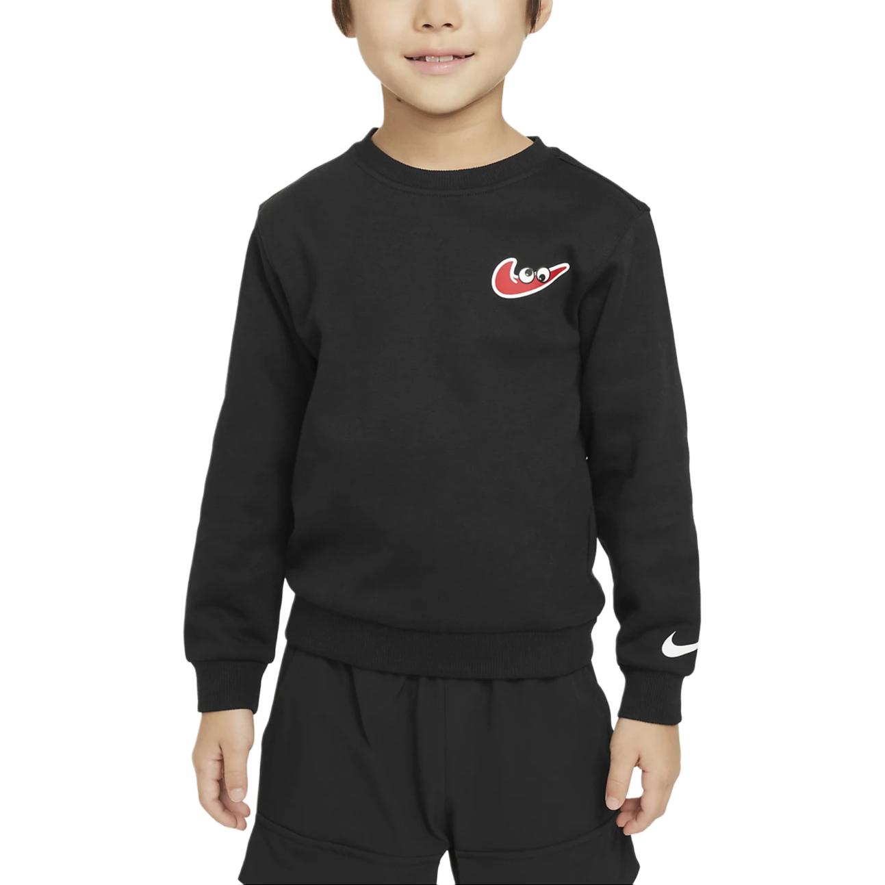 Nike Sweatshirt Sportswear Have A Nike Day Casual Fleece Lined Crew Neck Black Children Aged 3 7 Years Old HV7186-010 6