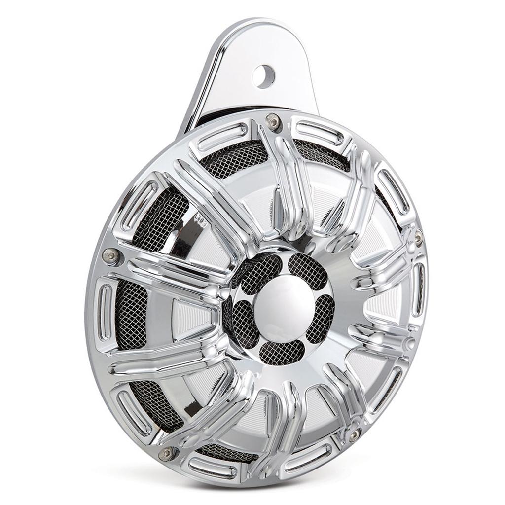Motorcycle Black/Chrome Horn Cover CNC Aluminum Horn Assembly For Harley Touring 1991-Later Big Twin Sportster XL 883 1200 07-Up