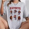 Katseye Beautiful Chaos Pink Gray T-shirts Kpop Tee Women and Unisex Oversized Tee Graphic Short Sleeve T-Shirt Unisex Tops