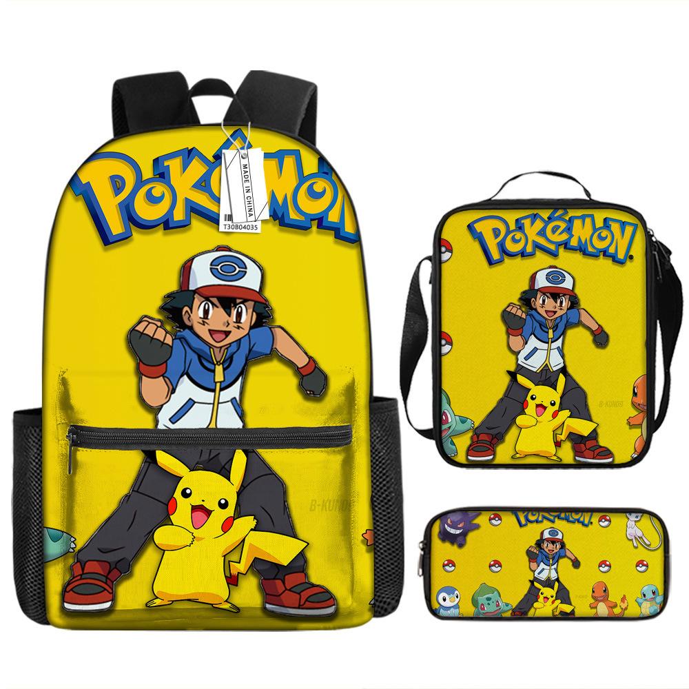 School Season Student Schoolbag Pokémon Pokémon Backpack Cartoon Satchel Pencil Case