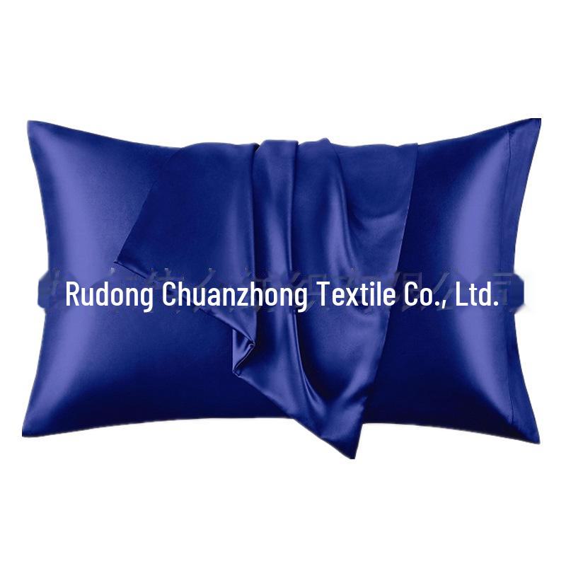 Multi-color Satin Imitation Silk Pillowcase Pair for Trade