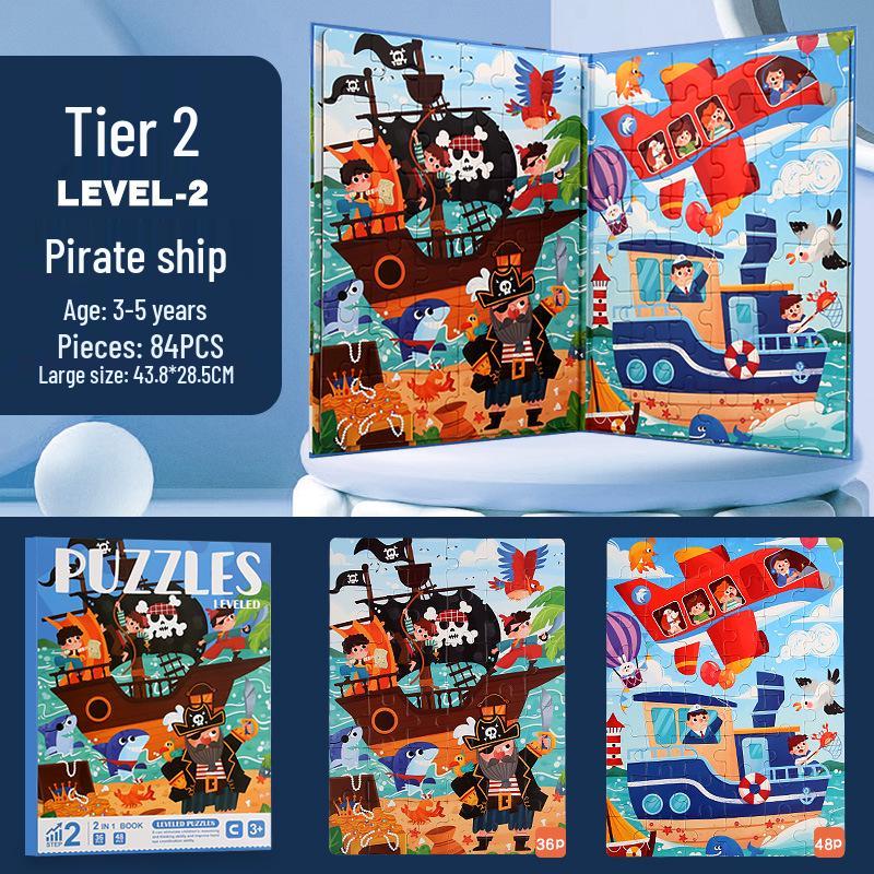 Wooden Jigsaw Puzzle Toy - 9 To 100 Pieces, Children's Early Education & Matching Game