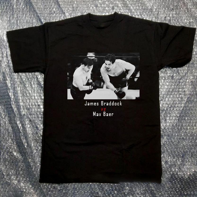 Fight James Braddock vs Max Baer Highlights Cotton T-Shirt 8D461 Unisex T-Shirt XXL