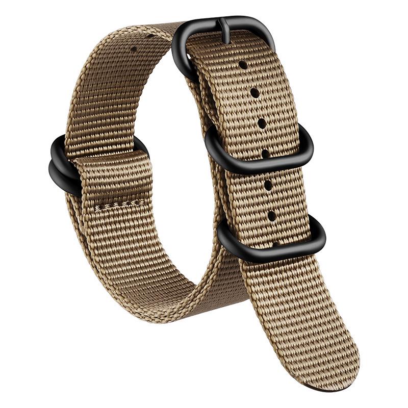 Bracelet de Montre NATO en Nylon Épaissi Xinlei - Bracelet Universel en Toile Tissée 20/22mm