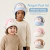 Toddler Penguin Beanie Warm Thick Knit Earflap Hat Cute Kids Plush Winter Hat Boys