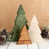 3 Stück Weihnachtsbaum Holzschilder Tischdeko Rustikal Freistehend Weihnachtsbaum Holzblockschild für Winterfeiertag Kaminsims Regal Tischplatte Etagere Deko