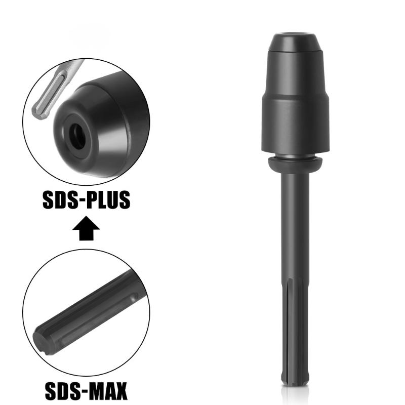 Sds Max zu Sds Plus Steckschlüsseladapter Elektrischer Hammer zu Schraubenschlüssel Konverter Verlängerung Bohrerstangen-Set Schlagbohrwerkzeuge