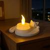 3D Printed Cat Candle Holder Tealight Candle Stand Burr-Free Cute Cat Figurine