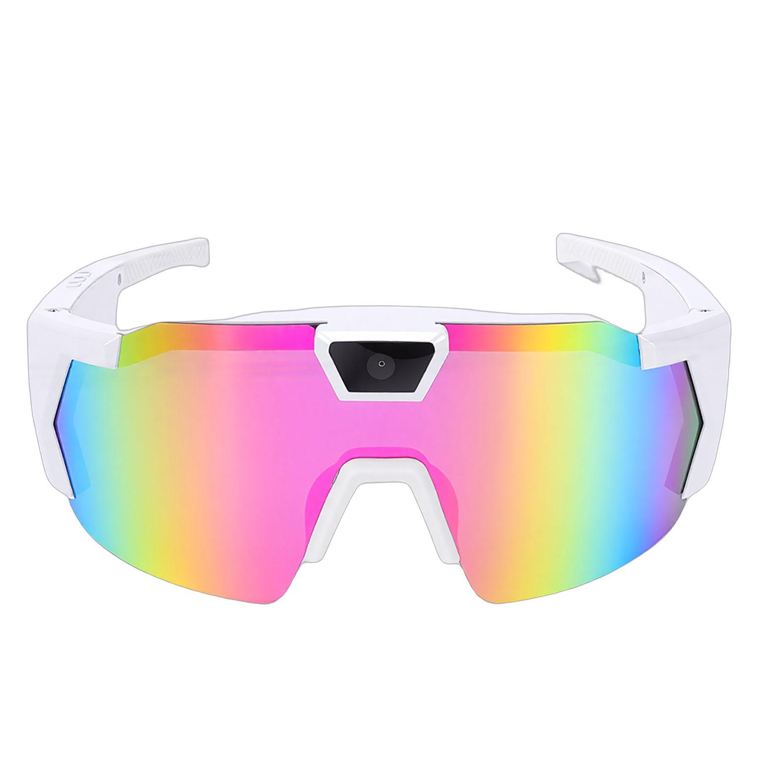 

Умные велосипедные очки WIFI Цветные линзы Поляризационные Спортивные умные солнцезащитные очки с камерой 1080P 12MP Приложение для улицы