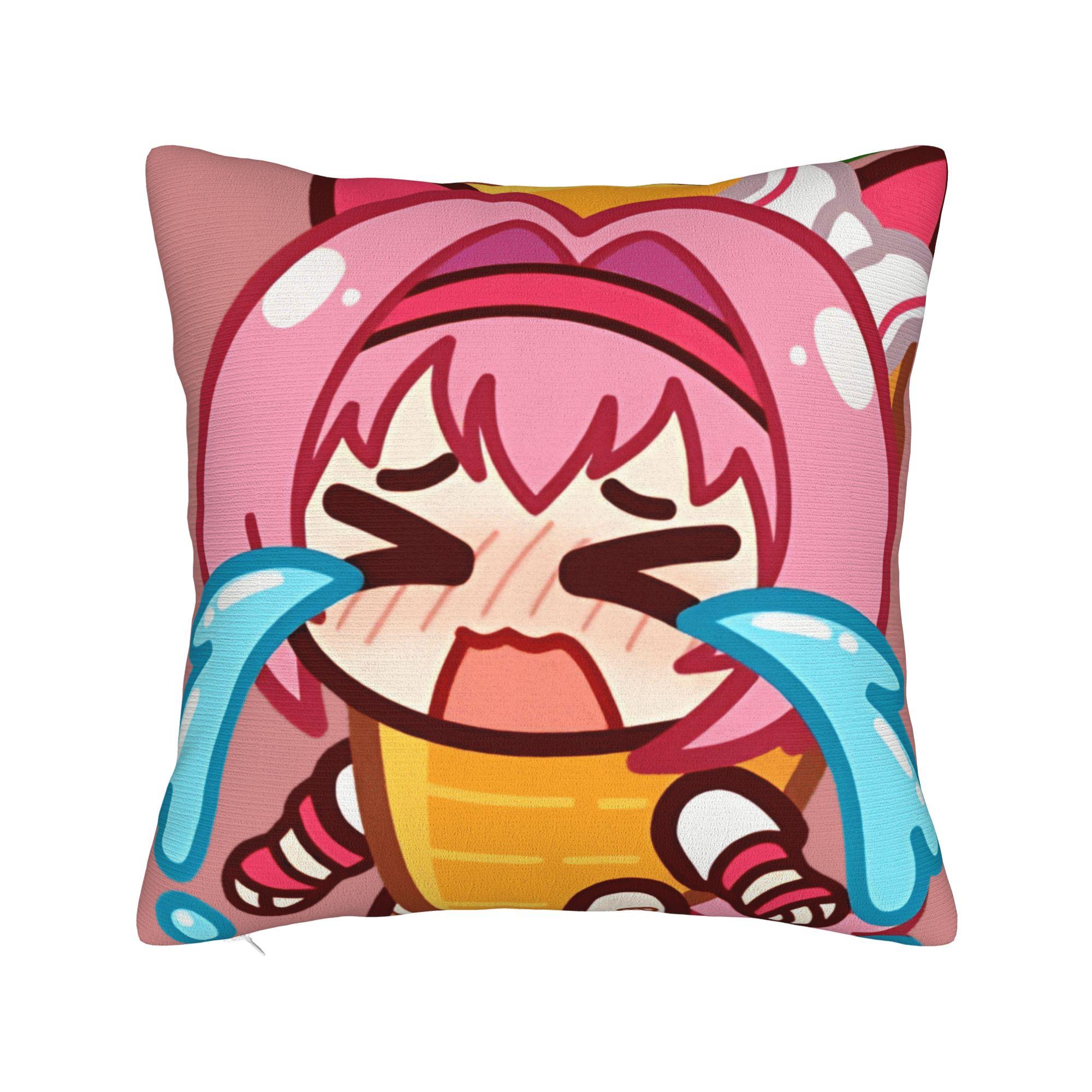 

Haru Urara Pillow Case Umamusume Kawaii Pillow Cover Comfy Pillowcases For Sofa Bedroom Home Decor 12x12Inch