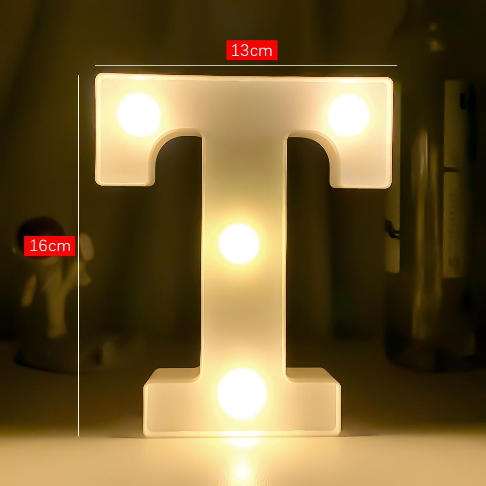 Creative Luminous Digital Number Letter Light AAA Battery Powered Lamp Night Light for Christmas Wedding Birthday Party Decor