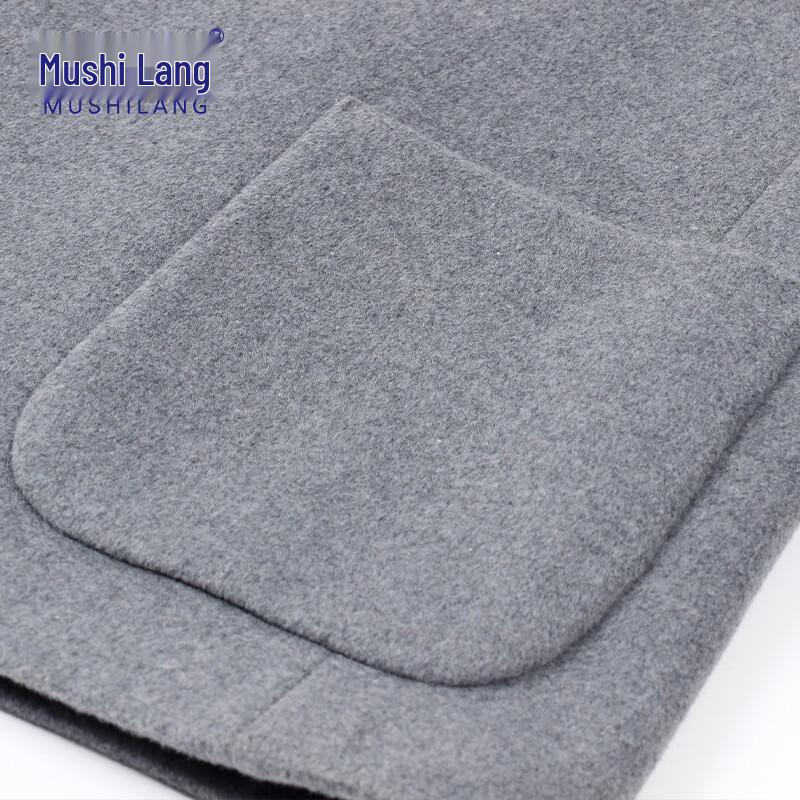 MUSHILANG Men's 55.2% Wool Blend Business Casual Suit Jacket