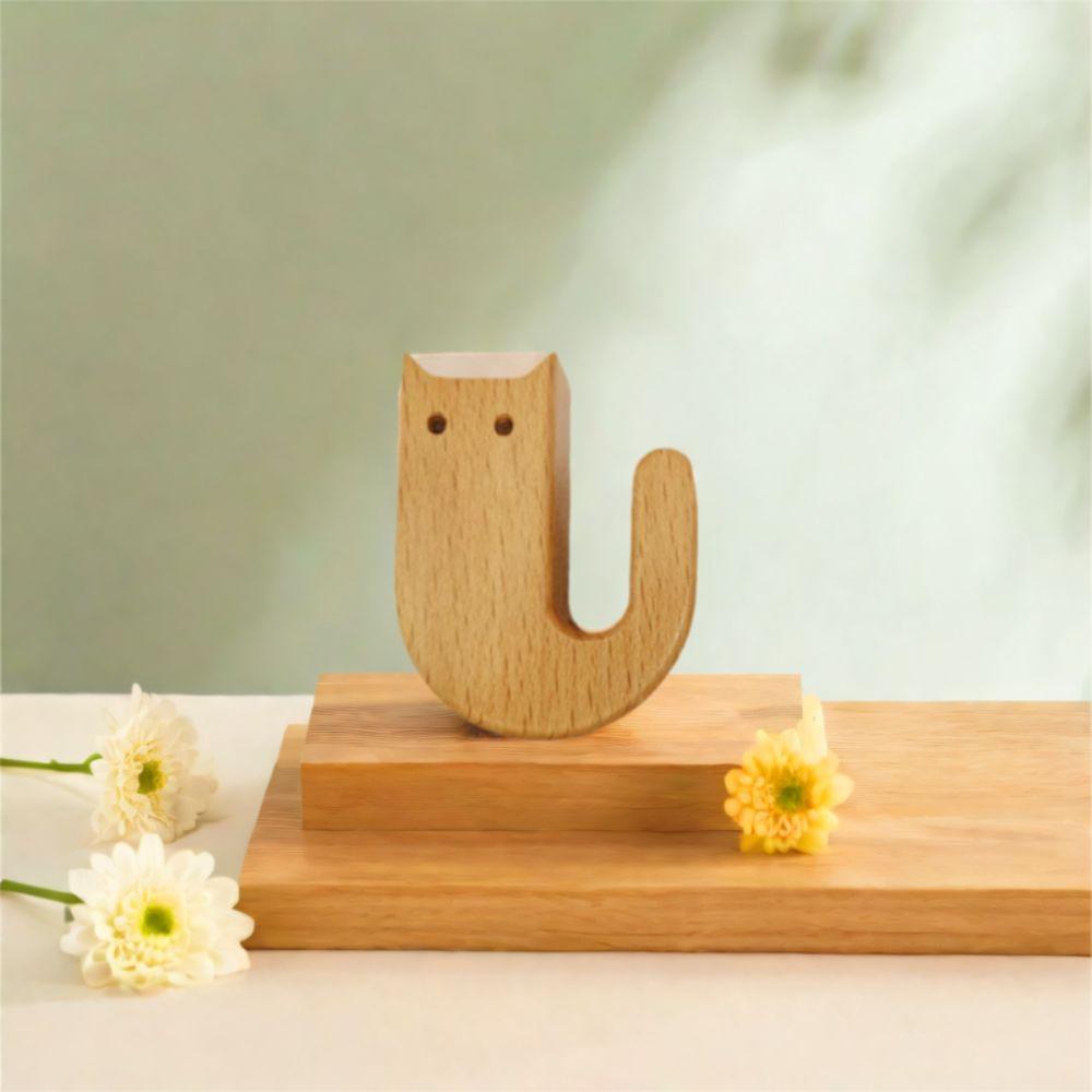 2pcs Cartoon Cat U-shaped Refrigerator Sticker Magnetic Flower Holder  Hydroponic Green Plant