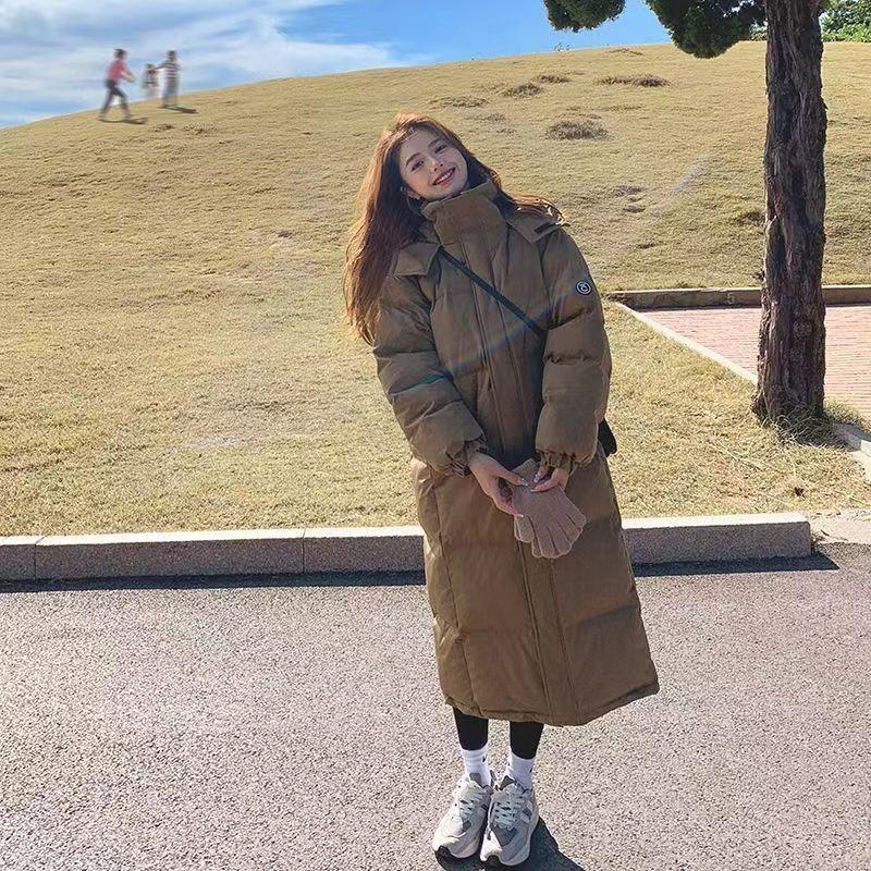 Down cotton-padded clothes women's winter thick coat new loose long knee thickened cold-proof coat cotton-padded jacket