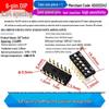 SMD DIP Switch, Flat Toggle, 2P 4-10 Positions, 2.54mm, Red/Blue/Black