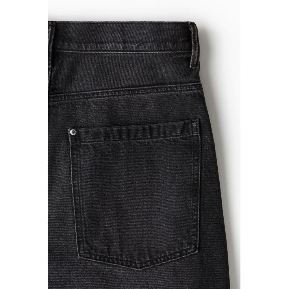 H M Super Baggy Jeans Black