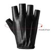 Fitness PU Leather Gloves Riding Cycling Gloves Motorcycle Fingerless Mittens  Driving Fishing