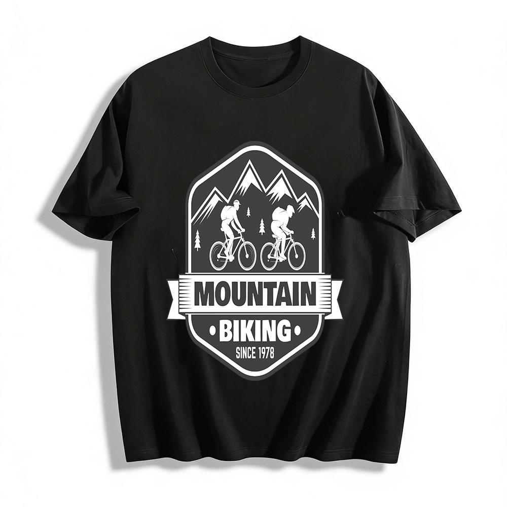 

Mountain Biking Since 1978 Graphic Casual Outdoor Tee Pure cotton T-shirt 6XL