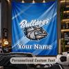 TapestryCanterbury-Bankstown Bulldogs Custom Name Text Personalized Wall Hanging Tapestry Home Wall Decor