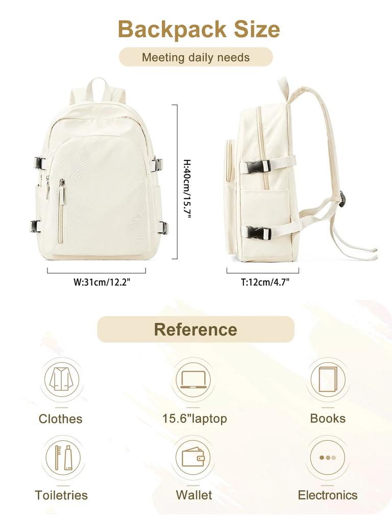Middle School Backpack for Women Men Lightweight Laptop Bag, Weekender Casual Travel Backpack, Waterproof School Bag for Gifts