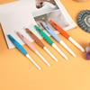 6pcs Crochet Hook Set Silicone Handle Non-Slip Woven Crochet Hooks 6mm-12mm Straight Handle Crochet Hooks For Crochet Blankets