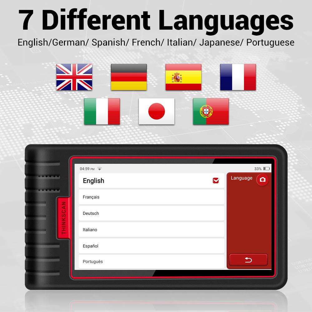 ThinkScan Max Bluetooth OBD Fault Detector & Maintenance Reset Tool X431