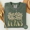 Just a Girl Who Loves Ferns Shirt, Fern Lover Cottagecore Tee, Plant Lady Gift for Her, Houseplant Botanical Shirt, Nature Lover Gift
