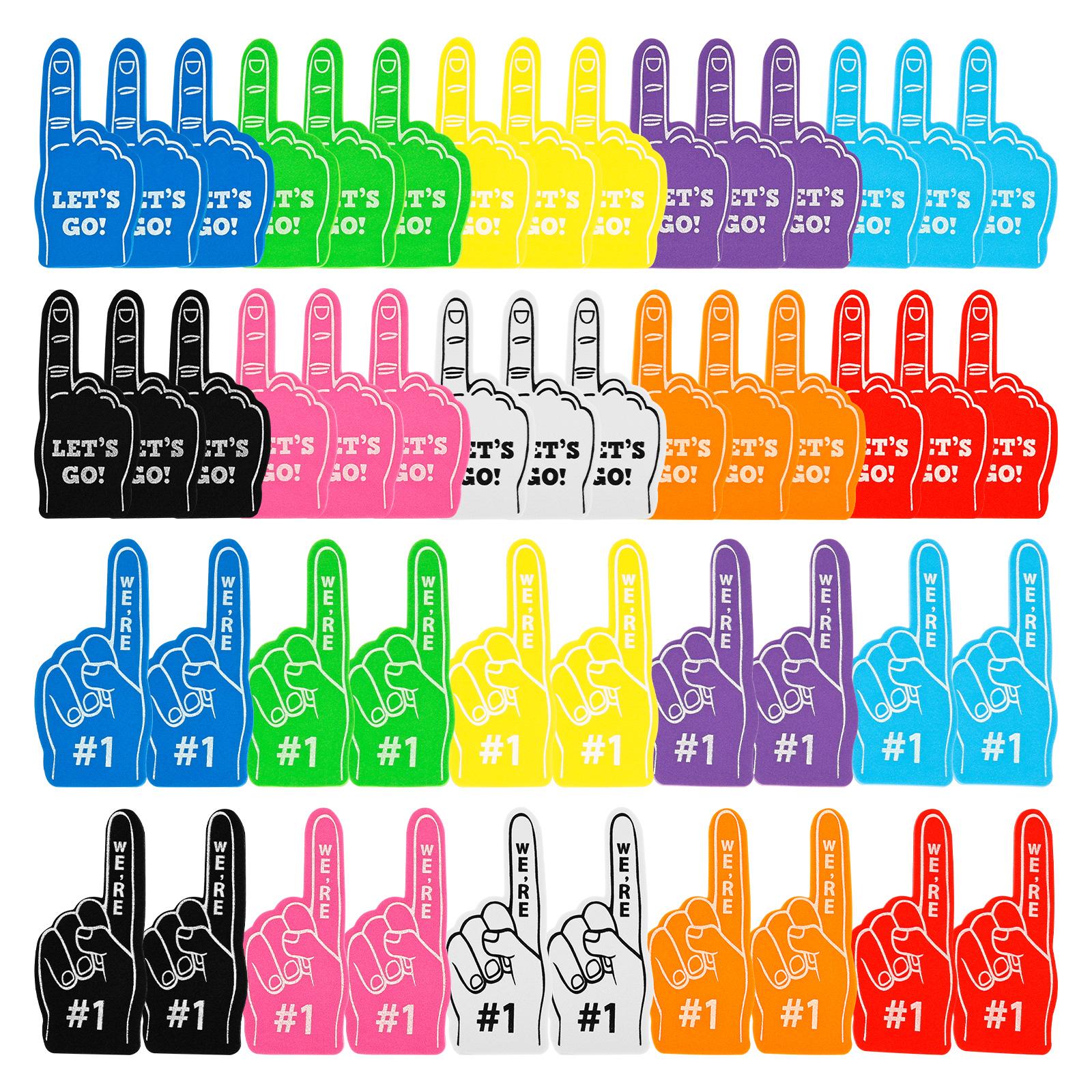 

50/150Pcs Mini Foam Finger Cheerleading Props Hand Finger Fun Number1 Foam Fingers for Cheering Cheerleading Celebration Contest