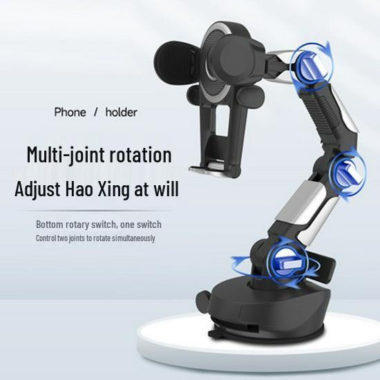 Multi-Functional Suction Cup Car Phone Holder with Multi-Angle Adjustment for Large Trucks