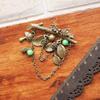 Vintage Brooch Tree Brooches for Women Pins Antique Gold Leaf Brooch Pin Plant Chain Pendant Brooch Jewelry