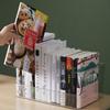 Transparent Multifunctional Book Organizer Basket for Home & Office