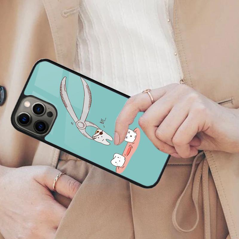 

Dentist Tooth Magnetic Phone Case For APPLE iPhone 17 Air 16 14 13 12 Pro Max 15 Plus Wireless Charge With MagSafe Cover iPhone 13mini