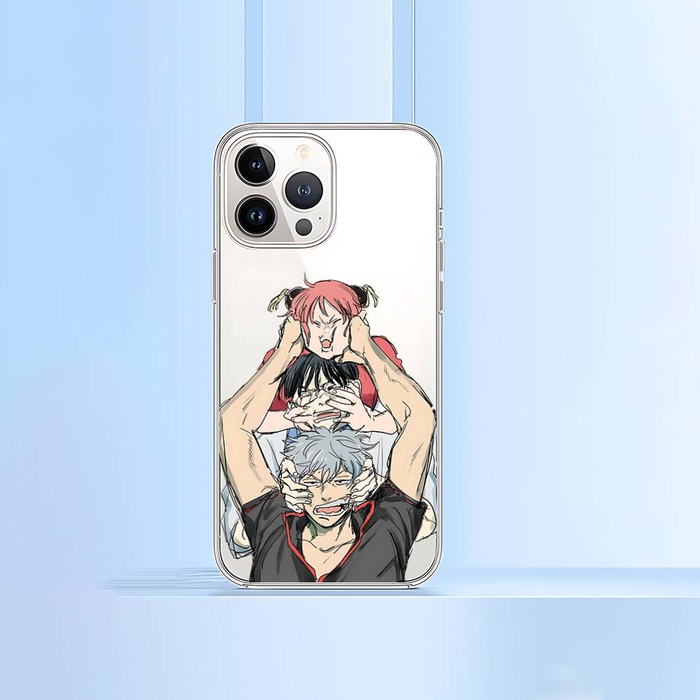Anime G-Gintama Phone Case For IPhone 17 16 15 12 11 Pro Max 14 Plus 13 Mini Clear Cover Soft Funda