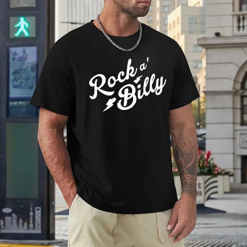 Rockabilly Vintage Design 1950s Rock N Roll T-shirt Fresh Move T-shirts Graphic Vintage Leisure Graphic Eur Size