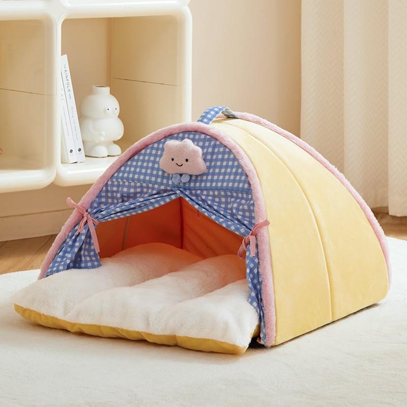 Dog House with Roof Dog House Safe Teddy Dog House Dirty Dog House Warm Closed Dog Bed In Winter