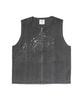 Sulfur Dyed Fade Painted Vest Outerwear Vest CHARCOAL M VT-26SU004 Mid-layer Men's Women's
